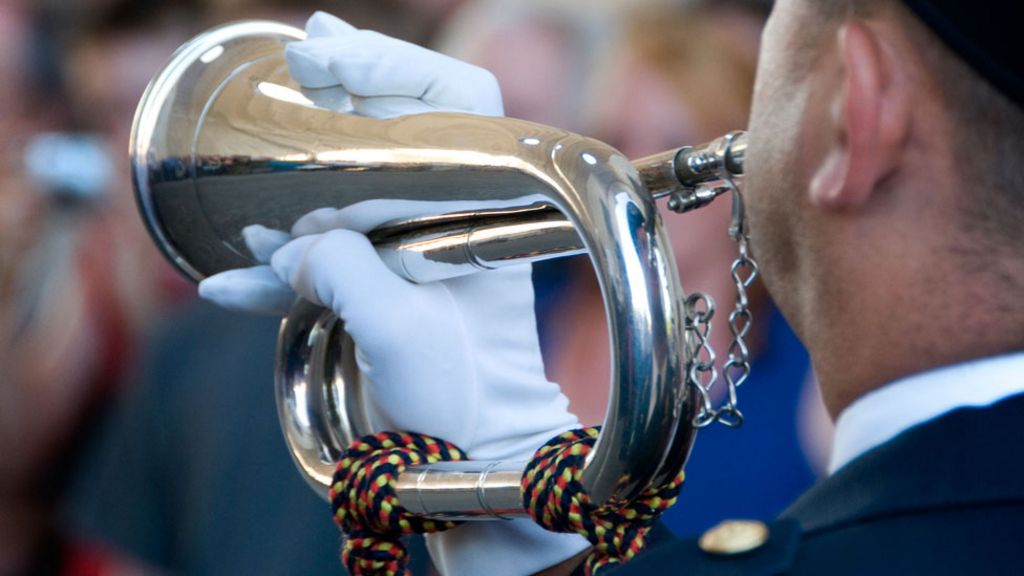 Last Post Ypres buglers' memorial milestone BBC News