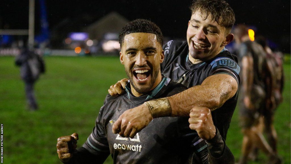 Ospreys wing Keelan Giles scored two tries in the win against Cardiff at Bridgend's Brewery Field