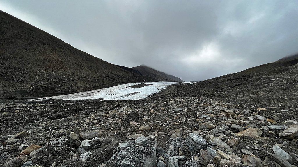 Retreated glacier