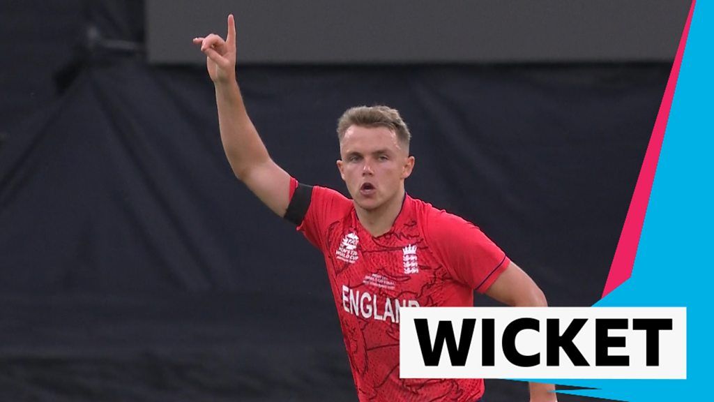 England’s Curran bowls Rizwan for first wicket of final