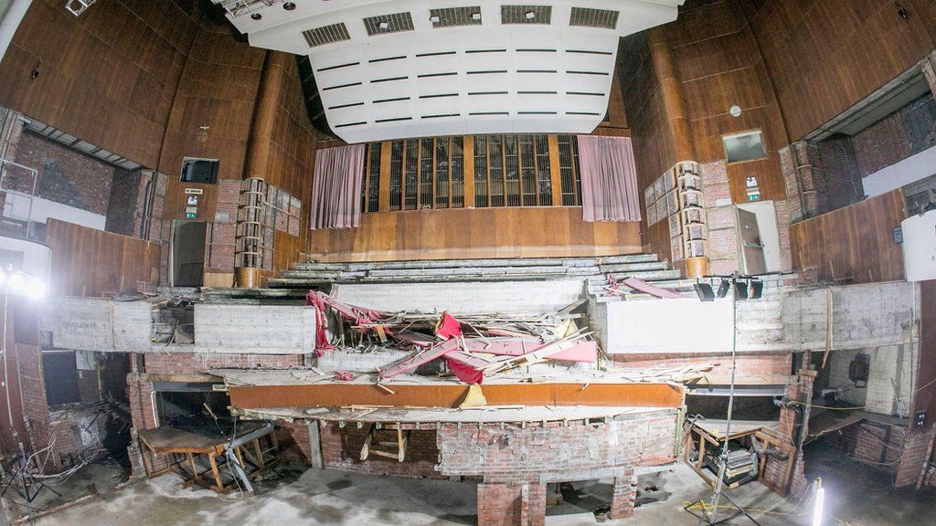 Bristol's Colston Hall demolition work begins - BBC News