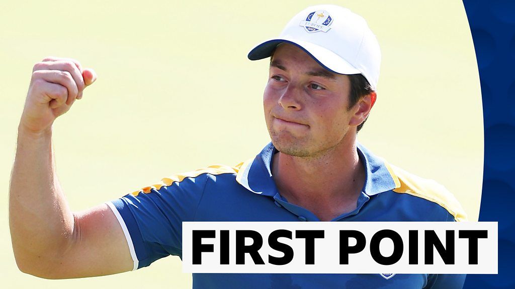 Hovland secures first point for Europe on final day