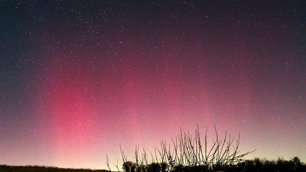 Northern lights over Oxfordshrie
