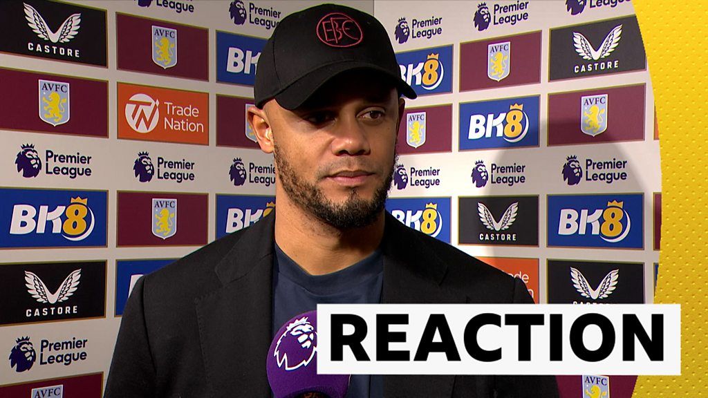 Aston Villa 3-2 Burnley: Vincent Kompany frustrated with 'soft' decisions