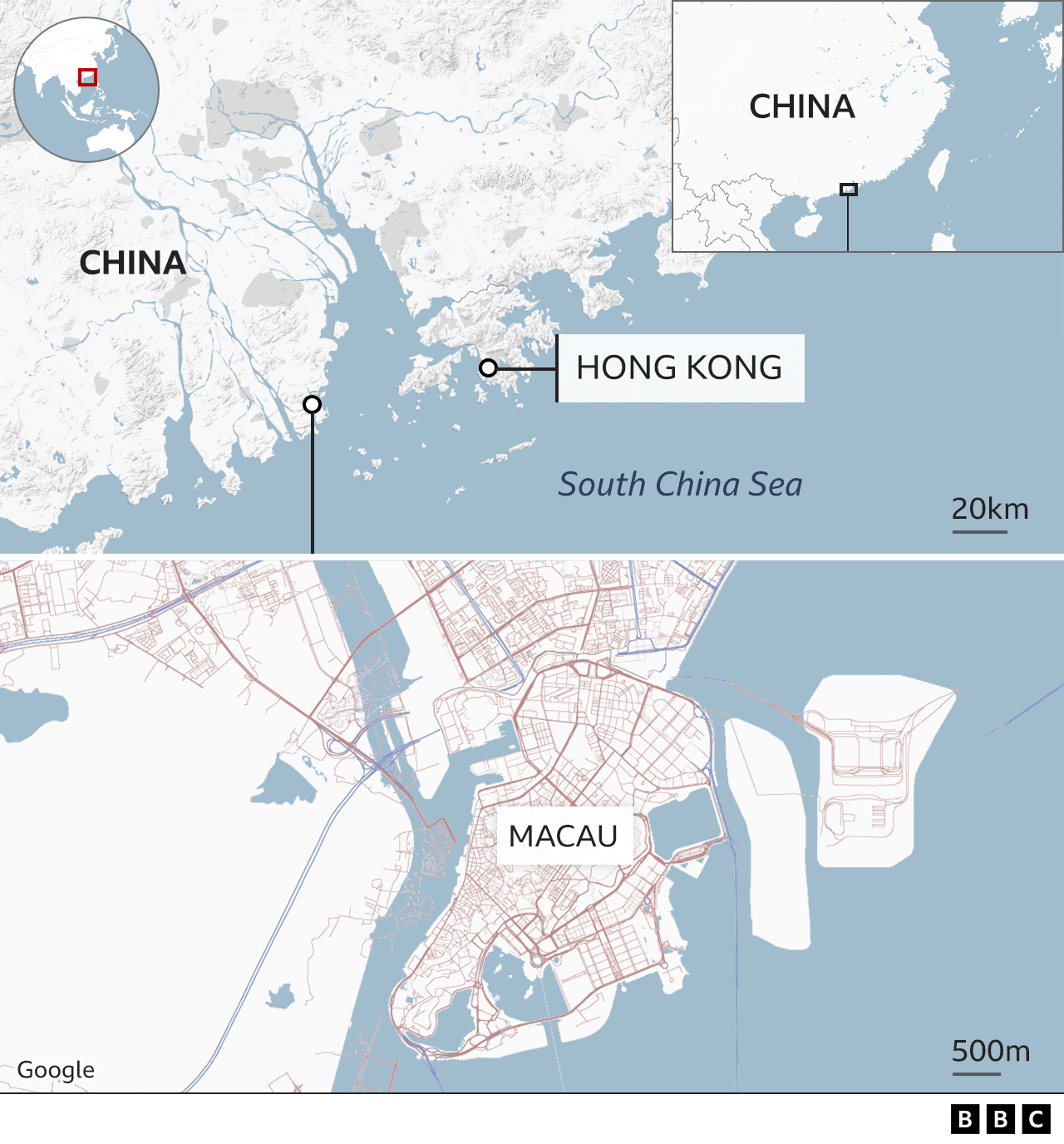 map of Macau