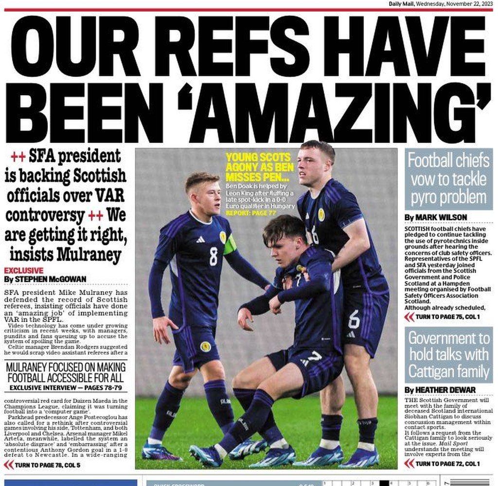 Scottish Gossip Kent, Jota, Van Veen, Yilmaz, McCausland, Johnston, Kobayashi, Brown, Stevenson