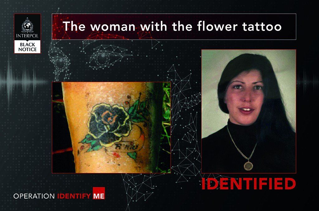 Rita Roberts and her flower tattoo