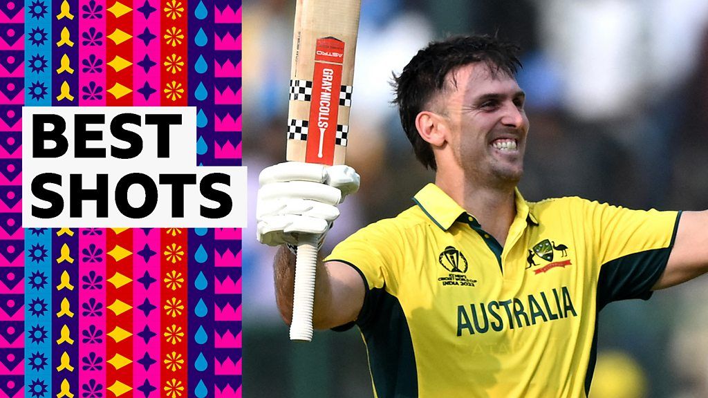 Marsh smashes 121 for Australia - best shots