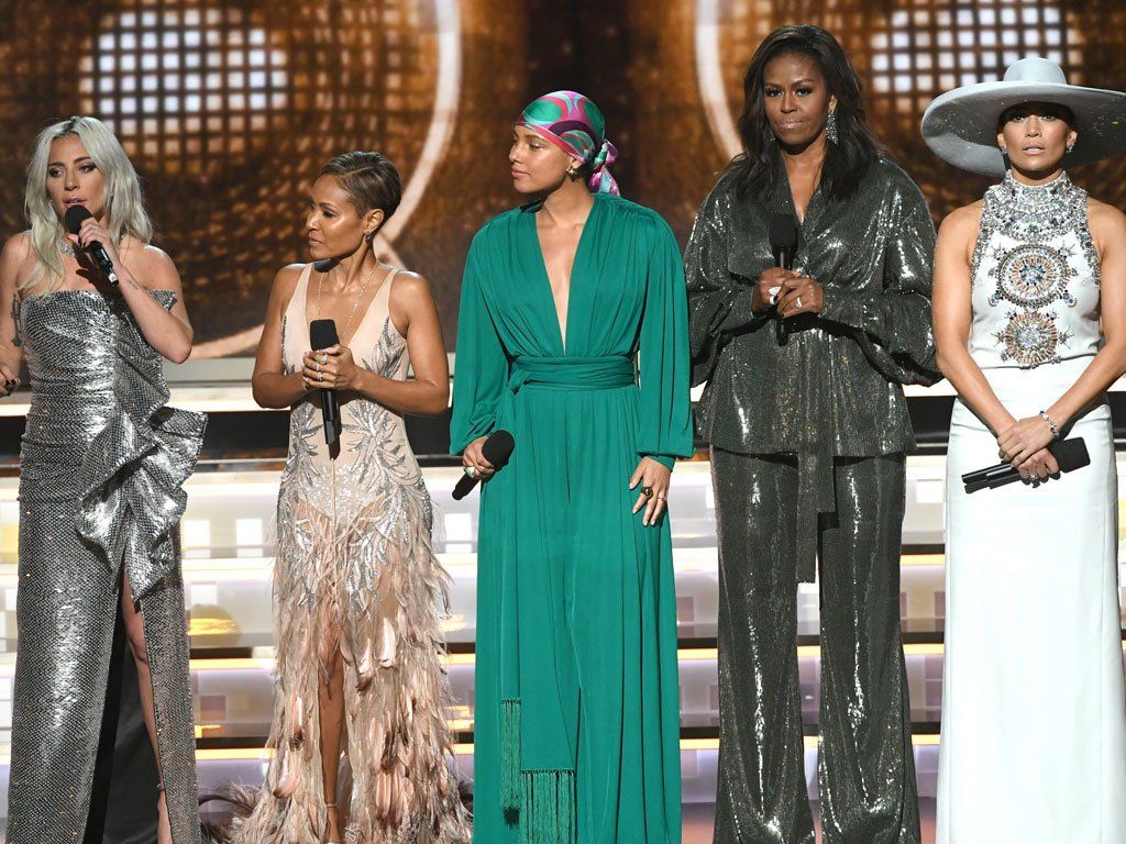 Lady Gaga, Jada Pinkett Smith, Alicia Keys, Michelle Obama and Jennifer Lopez