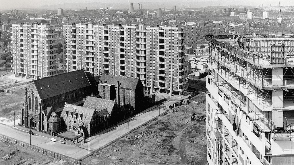 St Francis's Church and Friary, Gorbals, Glasgow, circa 1965