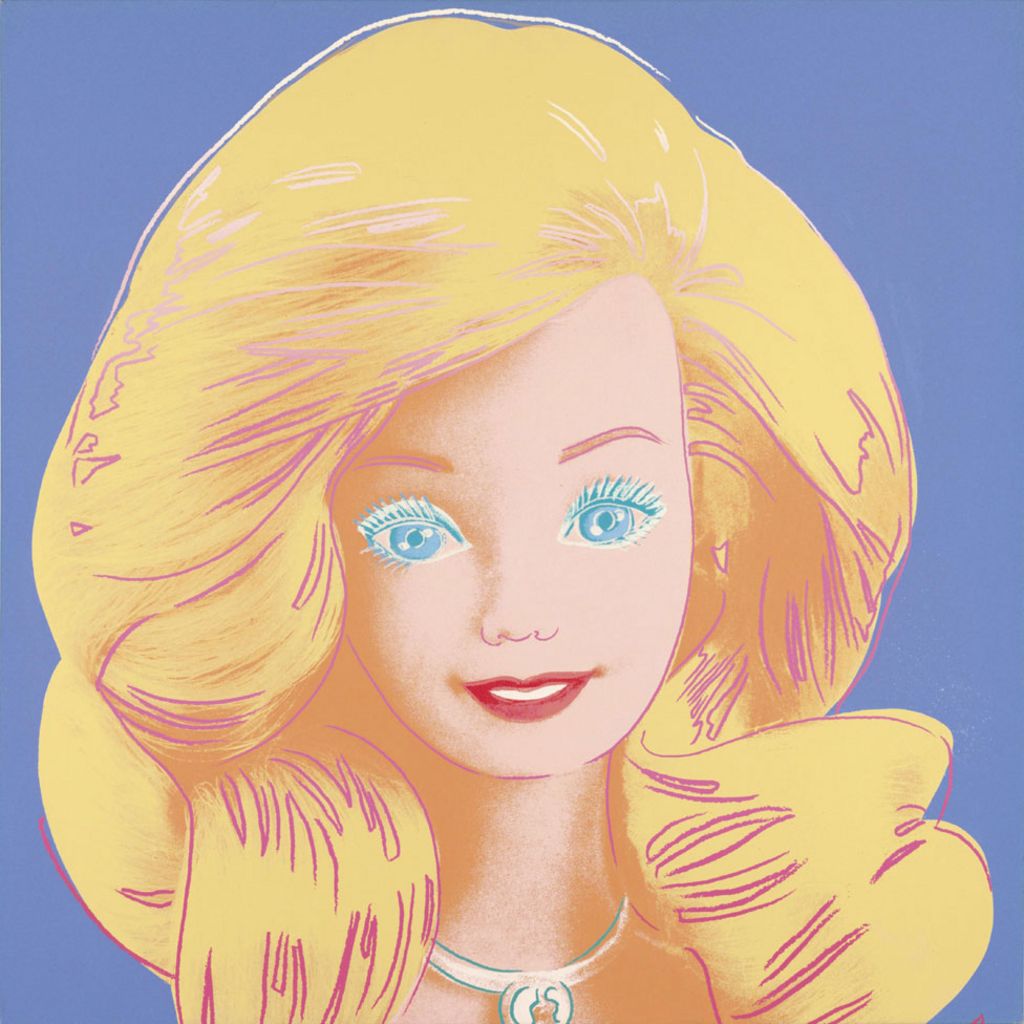 barbie acrylic painting