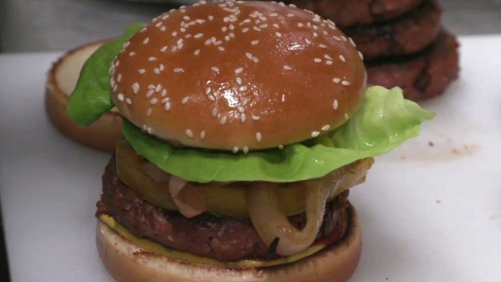 A plant based burger