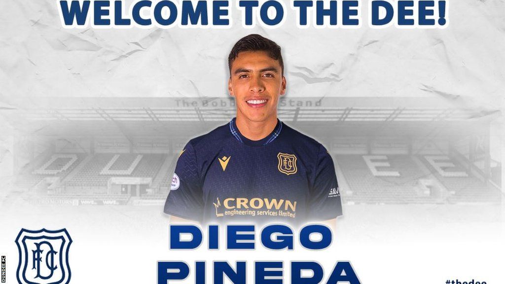 Dundee striker Diego Pineda
