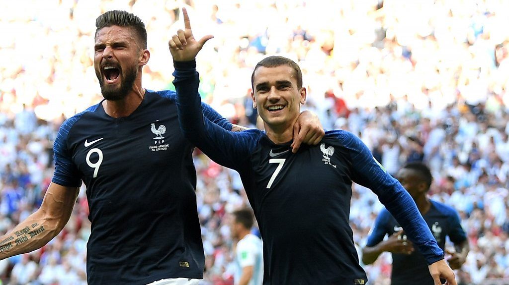 World Cup 2018: Antoine Griezmann penalty gives France lead against ...