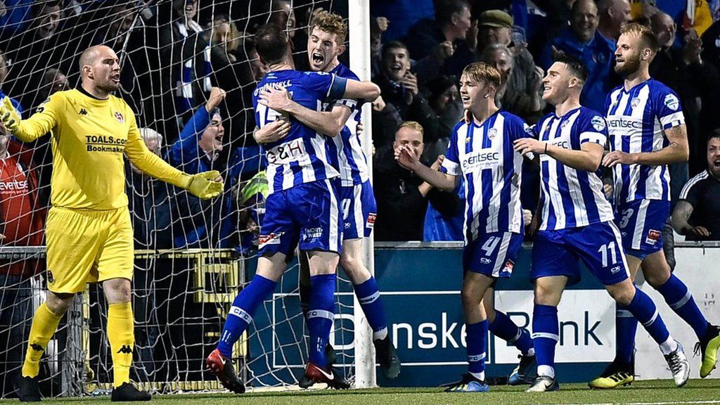 Coleraine Stun Crusaders At Seaview To Go Top Of The Table - BBC Sport