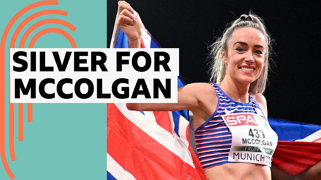 European Championships: GB's Eilish McColgan wins silver in women's 10,000m final