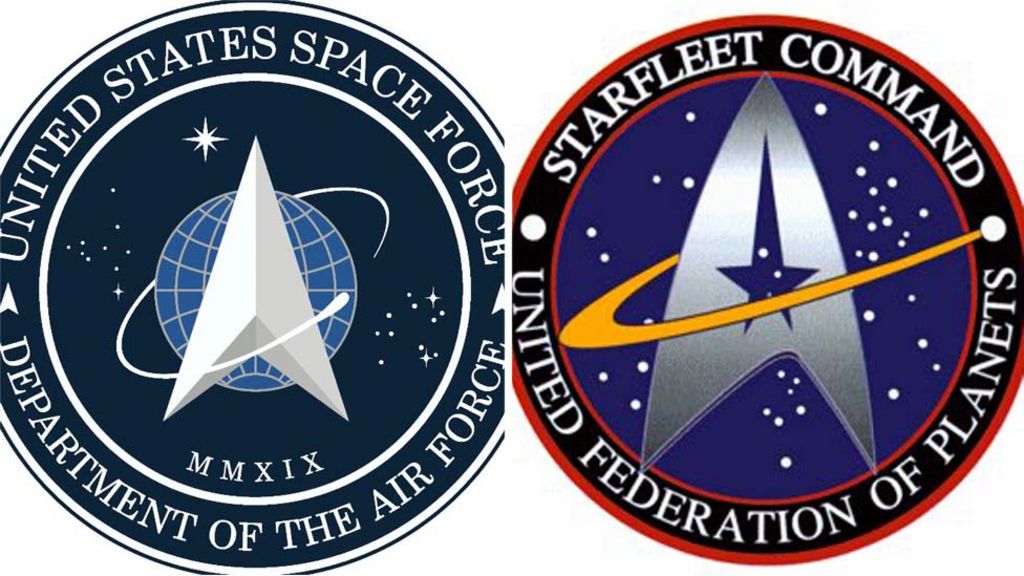 US Space Force logo looks like one from Star Trek - BBC News