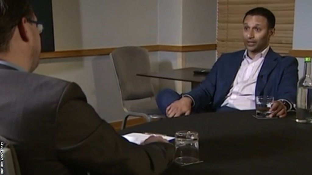 Shilen Patel interviewed by BBC Radio WM's Steve Hermon at the Kensington Hilton