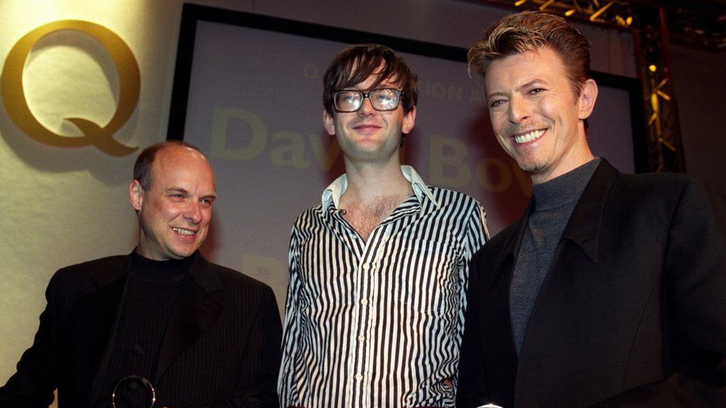 Brian Eno, Jarvis Cocker and David Bowie