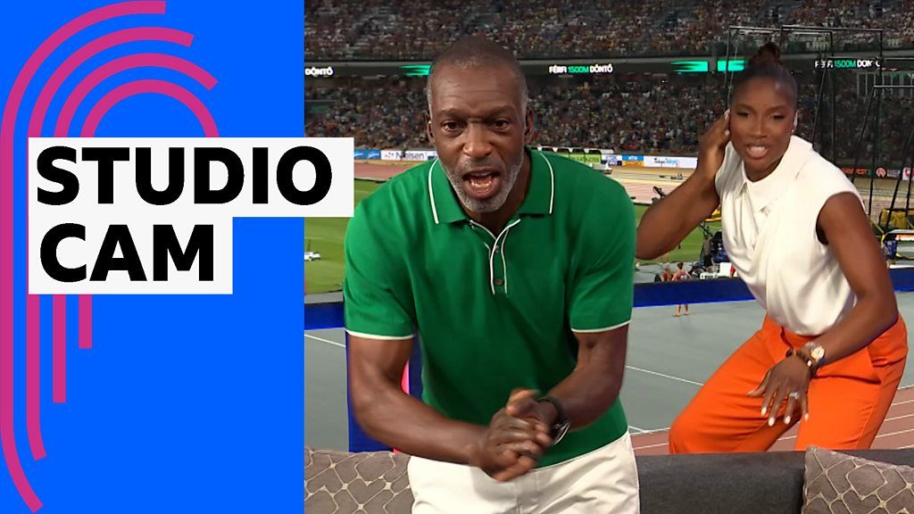 Watch: BBC studio react to Briton Kerr's 1500m gold