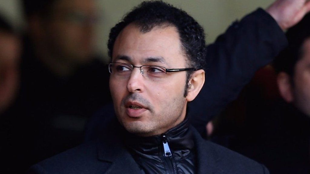Hull City vice-chairman Ehab Allam in the stands to watch Hull City play Barnsley
