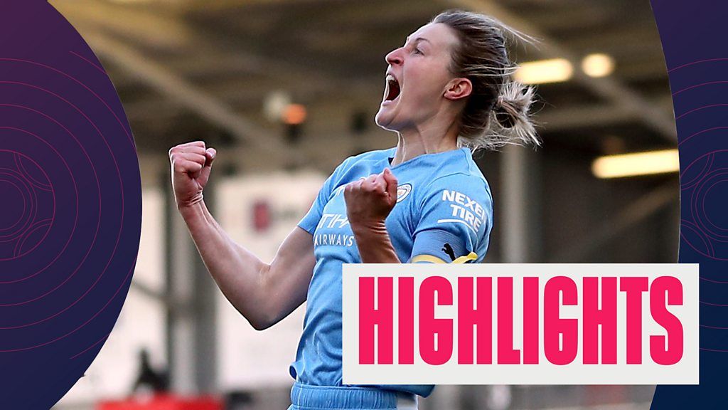 Women's FA Cup: Man City thrash Man Utd to reach quarter-finals - highlights