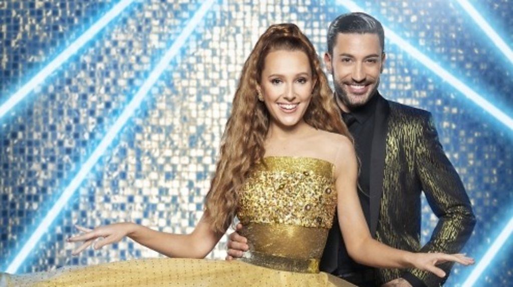 Rose Ayling-Ellis and her dance partner Giovanni Pernice prepare for their first live performance.