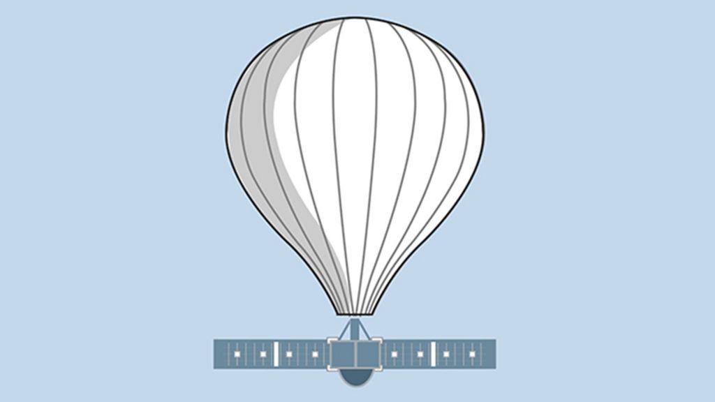 Illustrated image of a surveillance balloon