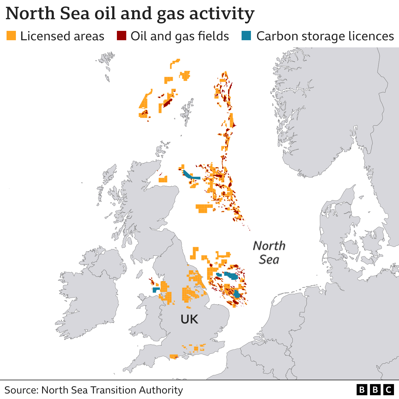 Map showing oil and gas activity