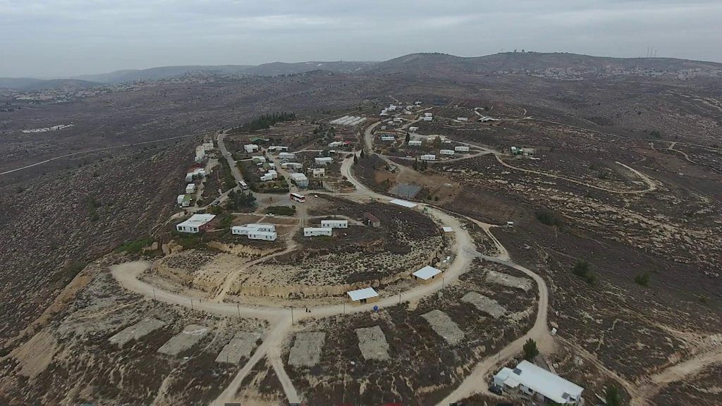 Aerial view of Jewish settlement