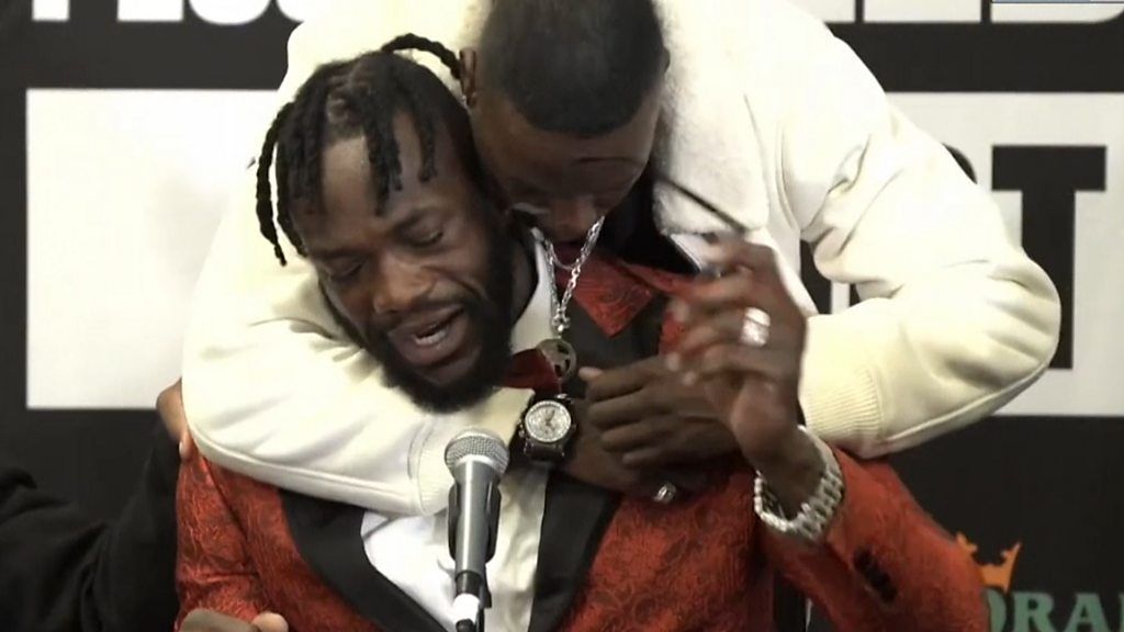 Emotional Deontay Wilder in tears after discussing dangers of boxing