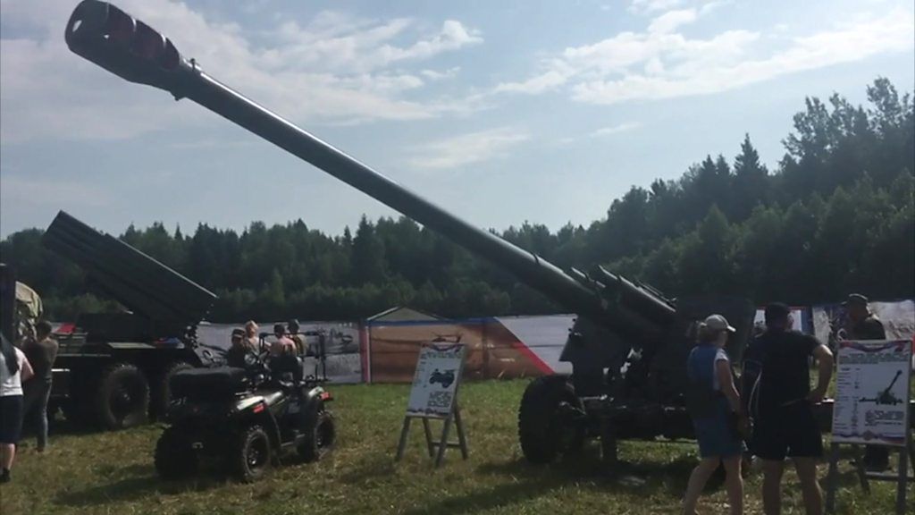 Military hardware at Nashestviye festival