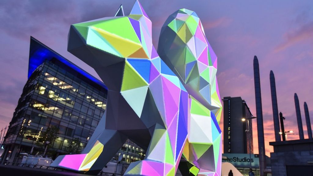 Salford Quays: Giant sculptures of endangered species on show