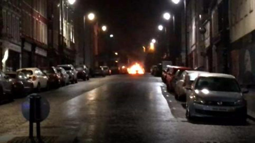 Bomb scene in Londonderry