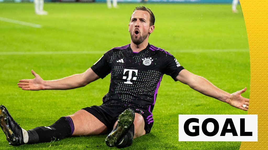 Bundesliga: Harry Kane scores 21st Bayern Munich goal in 2-1 win over Wolfsburg