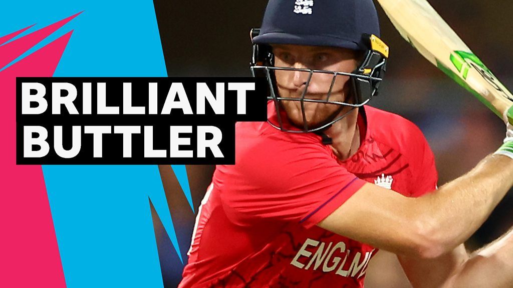Copa Mundial T20: Buttler golpea 73 para ayudar a asegurar la victoria de Inglaterra por 20 puntos