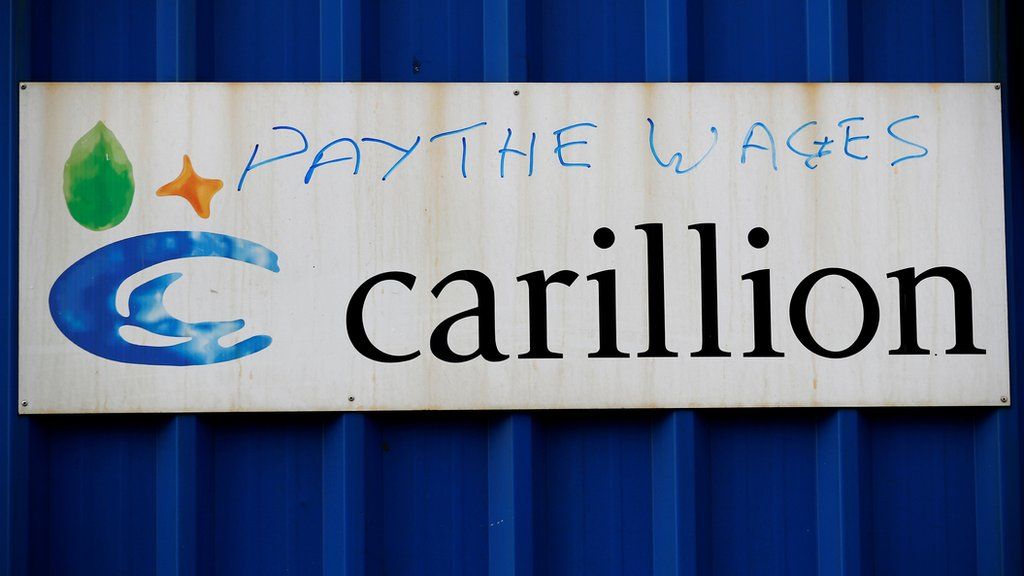 Graffiti at Carillion's Royal Liverpool site