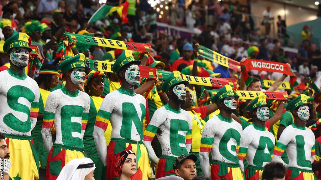 Senegal fans at the 2022 World Cup in Qatar