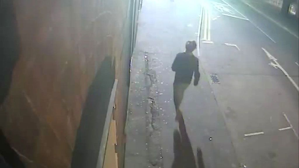 CCTV footage from outside the Princess Street flat