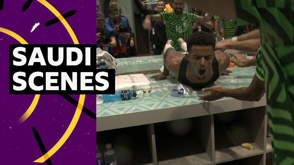 Dressing room bedlam as Saudi's celebrate Argentina win