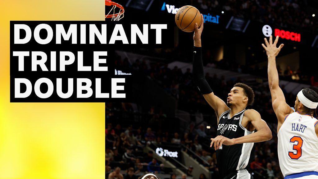 Wembanyama scores career-high 40 points in Spurs win