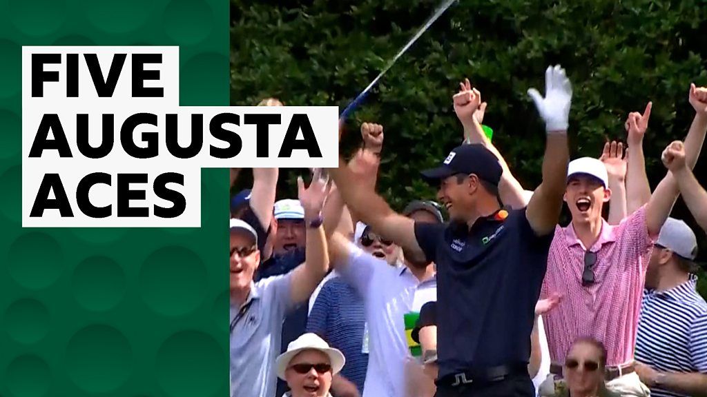 Image for article: Five players sink hole-in-one at Masters Par 3 contest Image