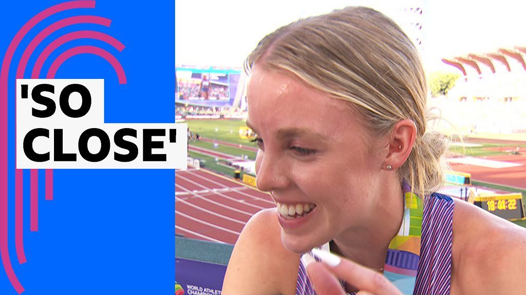 World Athletics Championships: Keely Hodgkinson 'a bit gutted' with 800m silver after tight final