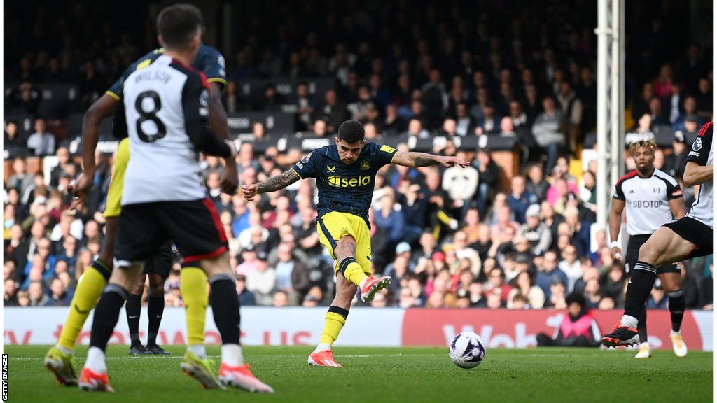 Bruno Guimaraes scores for Newcastle