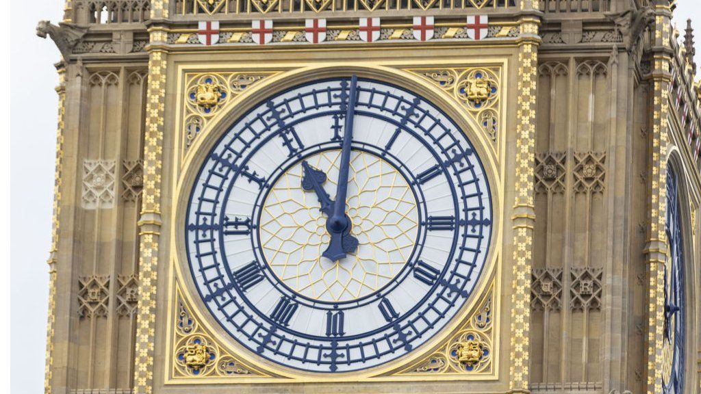 Big Ben, cleaned clock face
