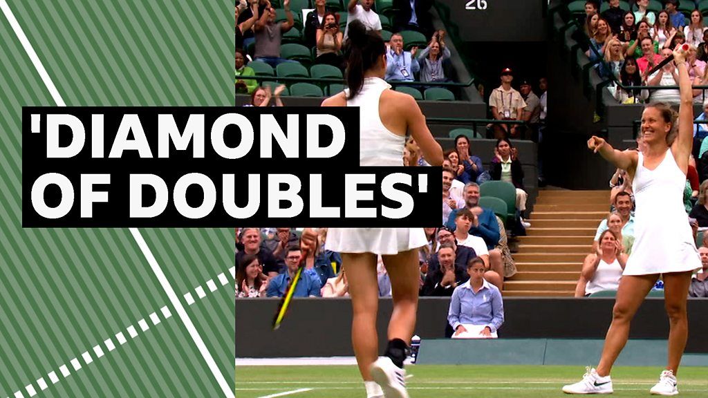 Wimbledon 2023 Doubles pair Hsieh SuWei and Barbora Strycova win