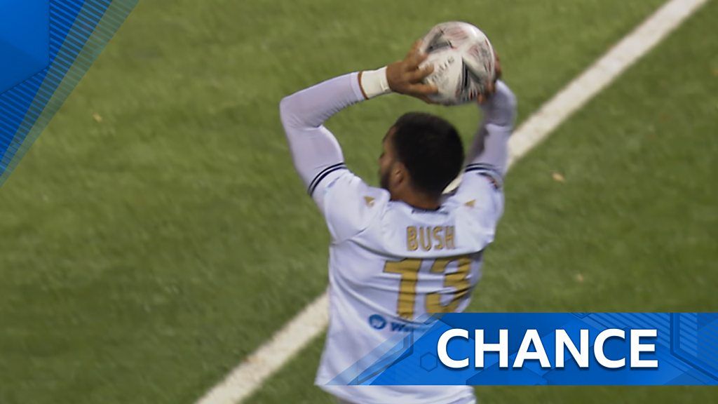 FA Cup Bromley almost score from long throwin against Bristol Rovers