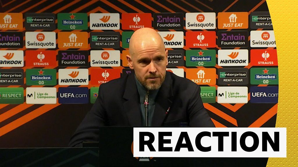 Ten Hag criticises referee after Europa thriller