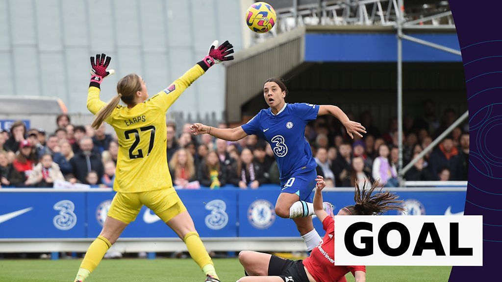 WSL: Chelsea's Sam Kerr scores superb opening goal against Man Utd