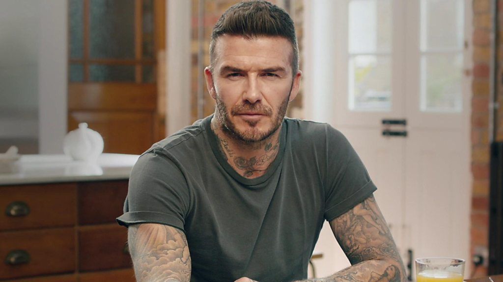 David Beckham: Star appears as old man in new malaria campaign - BBC ...